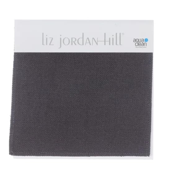 Liz Jordan-Hill Fabric by The Yard - Grey Upholstery Fabric Polyester Blend with Aquaclean Technology - Reupholstery Sewing Material - Spirit