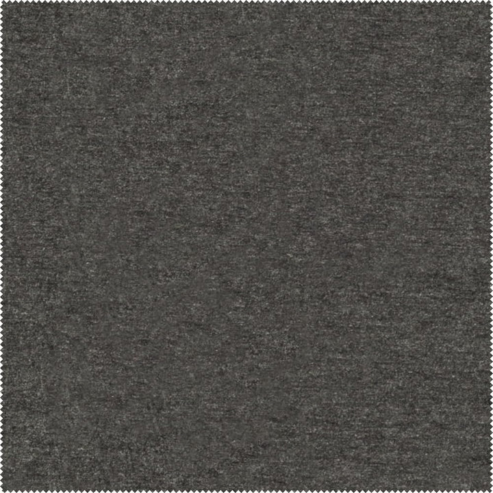 Liz Jordan-Hill Fabric by The Yard - Black Matte Chenille Upholstery Fabric with Aquaclean Technology - Reupholstery Sewing Material -  AC Imperial