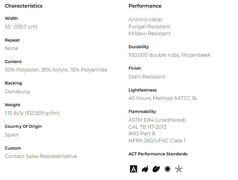 AC Carabu Embossed Stain Resistant Upholstery Fabric by the Yard