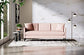 Liz Jordan-Hill Mid Century Modern 3 Person Couch in Water cleanable Aquaclean Fabric